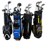 StoreYourBoard Golf Club Bag Organizer, Garage Storage Rack, Adjustable Wall Mounted Hanger, Golf Bags and Accessories ((4) Bags)