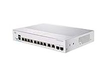 CISCO DESIGNED Business CBS350-8T-E-2G Managed Switch | 8 Port GE | Ext PS | 2x1G Combo | Limited Lifetime Protection (CBS350-8T-E-2G)