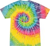 Adult Swirl Tie-Dyed Cotton Tee (Saturn Swirl) (Small)