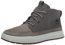 Timberland Men's Maple Grove Mid Lace Up Sneaker, Medium Grey Nubuck, 8