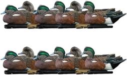 Avian X Topflight Wigeon Decoys, Rugged Realistic Floating Duck Decoys for Hunting, Weight Forward Swim Keel, Set of 12, Multicolor