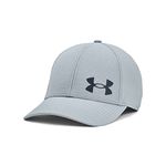 Under Armour Men's Iso-chill ArmourVent Fitted Baseball Cap, (465) Harbor Blue / / Downpour Gray, Medium-Large