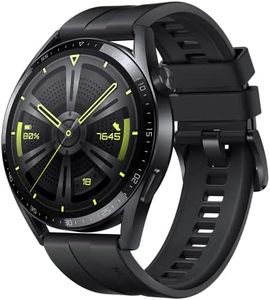 HUAWEI Watch GT 3 46 mm GPS, iOS & Android, Stainless Steel Case, Smartwatch, Long Battery Life, All-Day SpO2 Monitoring, AI Running Trainer, Accurate Heart Rate Monitoring, 100+ Training Modes, Black