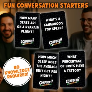 CONFIDENT Family Board Game – Trivia Party Game for All Ages