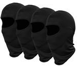 GANWAY A Pack of 4 Bandana face Masks,for Motorcycle Cycling Outdoor Sports Winter Ski Mask Balaclava Black Tactical Face Mask