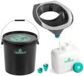 TROBOLO DIY Composting Toilet Set with Urine Diverter and Containers, Build Your Own Urine-Diverting Dry Toilet