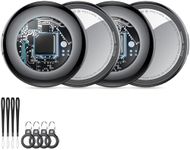 2026 New [Apple MFi Certified] Air Tracker Tags-4 Pack (iOS Only), Tukio Bluetooth Tracker for Apple Find My, Replaceable Battery, Key Finder and Item Locator Smart Tag for Keys, Bag, Luggage and More