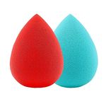 SUAKE Professional Beauty Blender Sponges for Face Makeup | Beauty Blender Face Sponge Puff for all Skin Types - Soft, Latex-Free, Reusable (Single Colour Pack of 2)