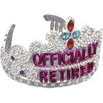 Forum Novelties Officially Retired Retirement Party Tiara