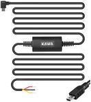 KAWA Dash Cam Hardwire Kit, Copatible with D8 / D10, Mini USB Port 11ft Hard Wire Kit, Converts 12V-24V to 5V, 24H Parking Monitor Mode, Low Voltage Protection(Not Compatible with D6 / D5/ Mini 3)