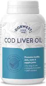 Dorwest Herbs Cod Liver Oil Capsules for Dogs and Cats 200 Capsules