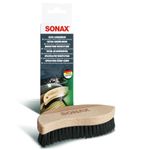 SONAX TEXTILE & LEATHER BRUSH (1 piece) - for the dry and wet cleaning of textiles and for the thorough and gentle cleaning of smooth leather surfaces | Item No. 04167410