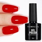 TOMICCA Gel Nail Polish- Red Color 