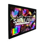 Elite Screens 120 inch CLR and ALR Projector Screen 16:9 4K, Standard Throw Projection Screen, Fixed Frame Projector Screen Grey, Indoor Movie Screen Home Theater - Sable Frame CineGrey 3D ER120DHD3