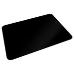 Office Marshal Protective Floor Mat 90 x 120 cm pvc for hard floor or carpet flooring | No Dangerous Plasticiser and Black, black, Hartboden 90 x 120 cm