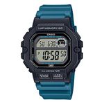 Casio Resin Digital Gray Dial Unisex Watch-Ws-1400H-3Avdf, Blue Band