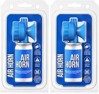 Saillong 2 Pack 1.4oz Marine Boat Air Horn, Loud Air Horns for Safety, Mini Small Blow Fog Bear Horn, Meet Coast Guard, Emergency Use for Marine Boating Sporting Events Outdoor Alarm
