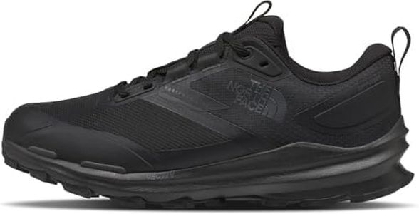 The North Face Men's Vectiv Fastpack Lite Waterproof Hiking Shoe | Rubber Outsole & Molded TPU Toe Cap, Tnf Black/Anthracite Grey, 12