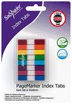 Snopake Index Tab PageMarkers with Colour Coded Tips 45 x 8 mm - 160 Tabs - Assorted [Ref: 15845]