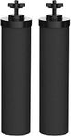 Purewell BB8 Black Purification Elements, Replacement Filters for PB/BB8 Purification Elements and Gravity Water Filter System