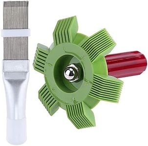 2 Piezas Aire Acondicionado Peine, Para Limpiar Enfriador, Limpiar El Radiador, AC Cepillo de Batidor, AC Aleta Peine, Cepillo De Limpieza del Condensador, Apto para Aletas con Diferentes Espacios