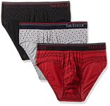 Van Heusen Men Briefs - 100% Combed Cotton - Pack of 3 - Anti Bacterial, Super Soft_10006_Cp-01, Cp-09, Cp-07_M, Assorted