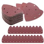 100 PCS Mouse Detail Sander Sandpaper, ZEHIQ Sand Paper Sanding Sheets Hook and Loop Sanding Pads Assorted 40/60//80/120 240/320/400/600/800/1000 Grits