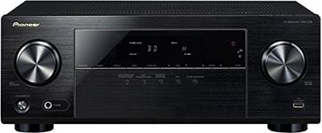 Pioneer 5.1 Channel AV Receiver, VSX-330-K, Amplifier 105 Watt/Channel, Home Cinema, Dolby Digital/TrueHD, DTS-HD, 4K UltraHD passthrough, HDMI with HDCP 2.2, Eco Mode, Front USB/Audio in, Black