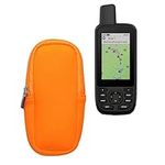 kwmobile Soft Case Compatible with Garmin GPSMAP 66sr / GPSMAP 67 / GPSMAP 66i - Protective Pouch for Handheld GPS - Neon Orange