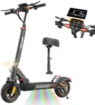 iENYRID Electric Scooter for Adults, Foldable eScooter with Seat, 10" Off Road Pneumatic Tube Tires, 800W Motor E-Scooter Up to 30 Miles Range Max, 28MPH Speed, Offroad Scooters with seat