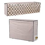 Yellow Weaves 100% Waterproof and Dust Proof Split AC Cover for 1.5 to 2.0 Ton - Brown, Polyvinyl Chloride (PVC)