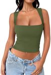 REORIA Women's Sexy Going Out Crop 