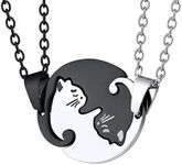 Prosteel Yin Yang Necklace Cat Matc