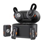 Hollyland Ultimate Combo (Camera RX+Lightning RX+Type-C RX) Wireless Lavalier Microphone for iPhone/Camera/Android/PC