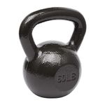 Amazon Basics Cast Iron Kettlebell - 60 Pounds, Black