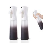 Water Spray Bottle 2pcs Continuous Mister Mist Spray 10oz for Barber | Kitchen | Plants (Matte color)