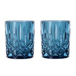 Spiegelau & Nachtmann 104243 2-Piece Whisky Tumbler Set, Blue Whisky Glasses, Crystal Glass, 295 ml, Blue, Noblesse Vintage