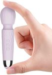 MANFLY Home Electric Massage Tool, Handheld Powerful Rechargeable Waterproof Mini Neck Massager (Purple)