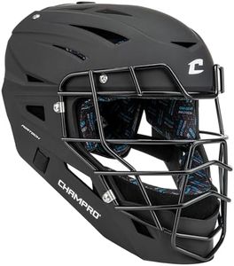 CHAMPRO HX Boss Matte-Finish Catcher's Mask, Medium, Black