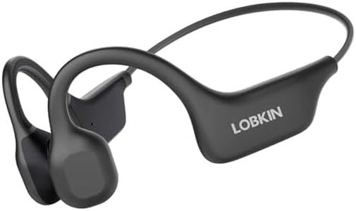 LOBKIN Auriculares Conduccion Osea, Cascos Oseos Inalambricos, Auriculares Deportivos Bluetooth Open Ear para Fitness, Conducir, Correr