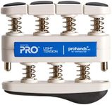 Prohands PRO Hand Exerciser, Finger Exerciser (Hand Grip Strengthener), Spring-Loaded, Finger-Piston System, Isolate and Exercise Each Finger, (5 lb Light Tension, Blue-Pro)