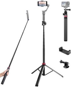 80'' Osmo-Mobile Floor Tripod-Stand Holder for DJI Osmo Mobile 8 8P SE 7P 7 6 5 4 / Osmo-Pocket 4 3 2 1 / Osmo Action 6 5 pro 4 3 2 1