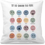 Nogrit Counseling Office Must Haves Throw Pillow Cover, Calming Corner, Mental Health Pillowcase Decor for Home Kids,Mental Health Counselor Gifts, Calming Corner Items Kids Pillow Covers 18x18