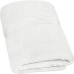 Utopia Towels – Luxurious Jumbo Bath Sheet - 100% Combed Ring-Spun Cotton, Ultra Soft and Highly Absorbent, Thick Large Bathroom Towels 90 x 180 CM's, Large Bathroom Towel (White)