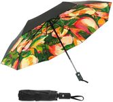 SY COMPACT Travel Umbrella Windproof Automatic Light Weight Sturdy Umbrellas with UV-Blocking Sun Protection Factory Outlet (Peach)
