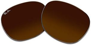 Ray-Ban Original CLUBMASTER RB3016 49M Brown Replacement Lenses For Men For Women + BUNDLE with Designer iWear Eyewear Kit