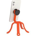 PopSockets: PopMount 2 Flex - Non-Adhesive Flexible Silicone Mount and Tripod for Smartphone and Tablet - Tangerine