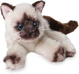 Bearington Cleo Plush Stuffed Animal Siamese Cat, Kitten 15 Inch