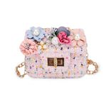 Little Girl Shoulder Bag Girls Handbags Portable Mini Purse Messenger Bag 1-5 Years Old Mini Flip Bag (Pink)