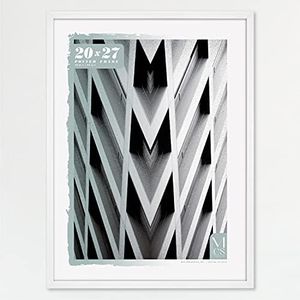 MCS Foundation 20x27 Poster Frame Traditional White, Vertical & Horizontal Wall Hanging Large Picture Frame for Photos, Posters & Art Prints (1-Pack)